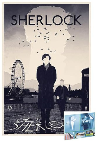 Close Up Sherlock – affisch (get sherlock) (storlek: 61 cm x 91,5 cm) (affischer och affischremsor)