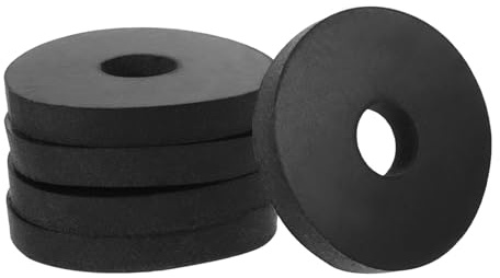 PATIKIL 20Pcs Rondelles Plates 1 OD x 1/4 ID x 1/8 Épaisseur Rondelles | en Caoutchouc, Bagues d'Espacement en Caoutchouc, Multi-Usages, Anti-Vibration, pour Boulons Vis