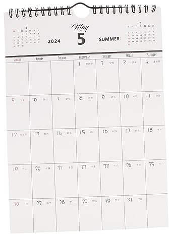Parliky Monatlicher Wandkalender 2024 Planer Für Büro Familie Zuhause Wandkalender Täglicher Gebrauch Urlaubsplanung