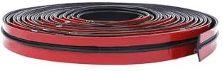 NLTNJI Joint Porte Voiture Autocollant de fenêtre en Caoutchouc de 2m Joint de Toit de Pare-Brise Isolation phonique Accessoires extérieurs de Voiture modifiés Joints fenêtres Automobiles