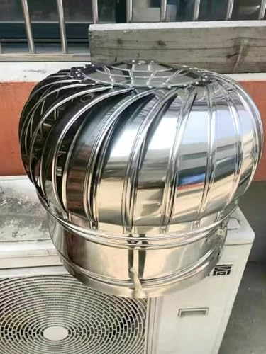 Griglia aerazione/ ventilazione, Comignolo Turbina Di Ventilazione Del Tetto, Sfiato Del Vento Senza Alimentazione, Comignolo Rotante Senza Alimentazione Per Canna Fumaria/ Tetto/ Soffitta/ Pozzetto/