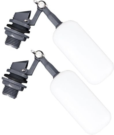 Angoily 2pcs Float Valve Plastic Aquarium Water Tank Control Valve for Fish Tank Waterer Bowl Fill Feed
