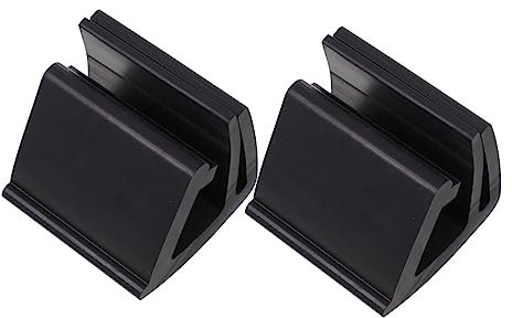 SUPVOX 1 Paire Pince à Verre Convexe Clips De Voiture Accessoires Serrer Pièces De Pare-Brise De Voiturette De Golf Charnière De Pare-Brise Chariot Pompe Étagère Booster Plastique Black