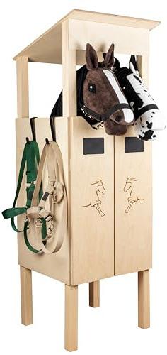 SKIPPI Hobby Horse Cuadra para 2 Caballos, Establo Hobby Horse Accesorios