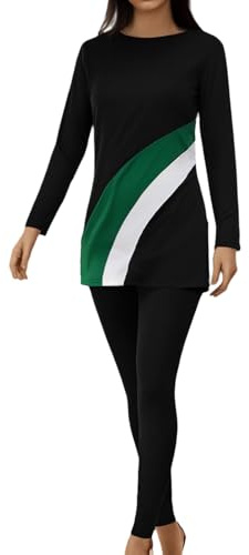 NaLatia Burkini Damen Muslimischer Badeanzug für Damen, 3-teilig, voller Anzug, Hijab, Bademode, islamischer Badeanzug