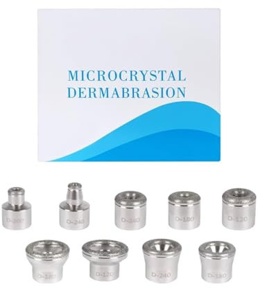 Diamant Dermabrasion Kopf Mikrodermabrasion 9 Spitzen Gesichtspeeling Werkzeug für Zuhause