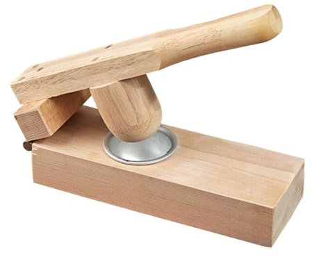 WLNEXT Praktischer Mochi-Maker aus Holz, praktisches Küchenprägewerkzeug, praktische dicke Holzteigpresse für traditionelle Snacks