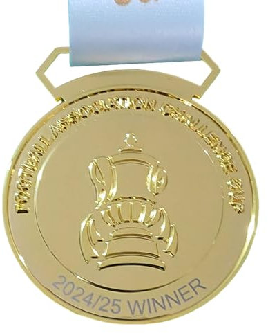 MIAOWR 2024-2025 FA Cup Champions Medaillen Replika Fußball League Souvenirs Fans Sammlerstücke Geschenke