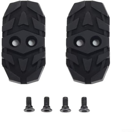 Zeroupshop Mountain Bike Cleat Cover Cycling Shoe Adapter Cleat to Flat Pedal Converter Anti-Slip PA Plastic with Screws Fits for Trek for SIDI MTB Shoes Black