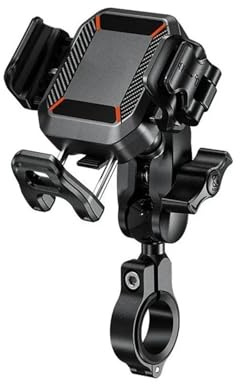 MOMOHCHGBT Soporte Móvil Moto Soporte para Teléfono Motocicleta con Amortiguador Vibraciones Móvil Scooter ATV GPS Y Navegación para Smartphones 5,4 A 7,2 Pulgadas Porta Teléfono Bicicleta(M33-C1)