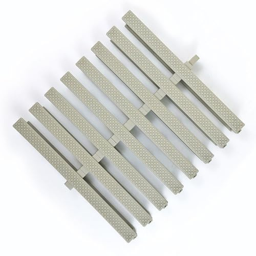 Dalle Clipsable Antidérapante PP Robuste et Stable Caillebotis Douche Tapis Drainage Emboîtable Sol Piscine Coin Repas Salle de Bain L'hôtel