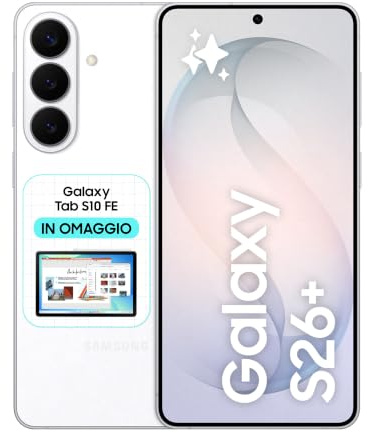 Samsung Galaxy S26+, 256GB, White [Versione italiana]