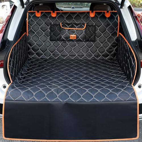 KYG Couverture de Coffre Housse de Protection Imperméable Protection Coffre Voiture avec Protection de Pare-Chocs Longue Protege Coffre Voiture Chien pour Break Résistant Aux Rayures 215x110cm