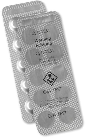 CyA-Test Photometer Tabletten - Lovibond Tintometer - Reagenztabletten zur Analyse von Cyanursäure (Stabilisator) - Für elektronische Pooltester & Photometer - Made in Germany (50 Stück)