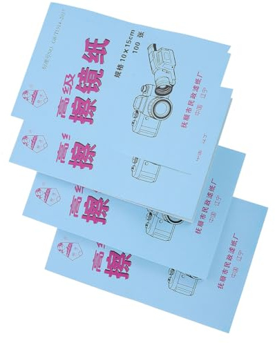 OSOLADY Papel de Limpieza para Lentes de Microscopio y Gafas, 400 Hojas de Papel Especial para Eliminar Polvo y Huellas en Oficina y Hogar