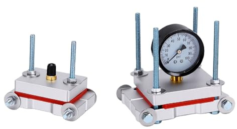 CHICIRIS 2-takts Avgasrörsbulkreparationssats, 100psi Tryckmätare för 125ml 150ml 200ml 250ml 300ml Motorcykel, med Universell Headerände montering.