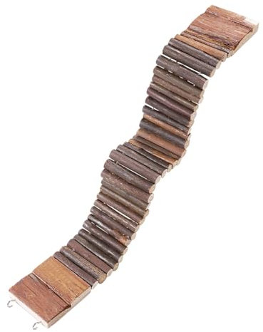 UEETEK Leiter Brücke für Hamster Papagei Vogel Holz Spielzeug 7cm x 55cm