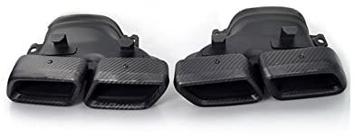 per Mercedes AMG C63 W205 C180 C200 C260L Pre-Facelift Auto Quad Punte di Scarico Tuning Auto Silenziatore Trim Tubo di Coda Tubo di Coda Punta Scarico Dell'Auto (Colore : 1)
