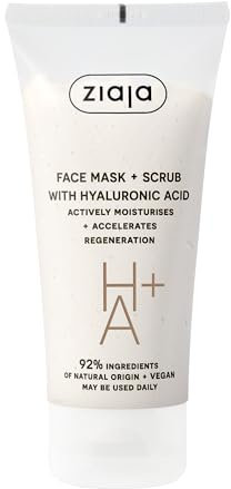 Ziaja Mascarilla y exfoliante facial con ácido hialurónico