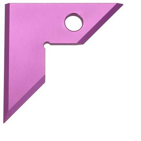 Squadra di misurazione angolare in robusta lega di alluminio, strumento chiave per professionisti in falegnameria e costruzione (viola)