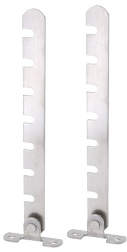 2 topes de ventana de acero inoxidable con control de inclinación, limitadores de ventana ajustables para hogares, oficina, duraderos