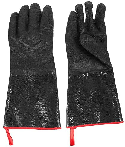 BAZEITFLOW Heat-resistant Bbq Gloves 14-inch Waterproof Cooking Oven Gloves Anti-scald Heatproof Hand Protectors for Industrial Grill and Outdoor Use