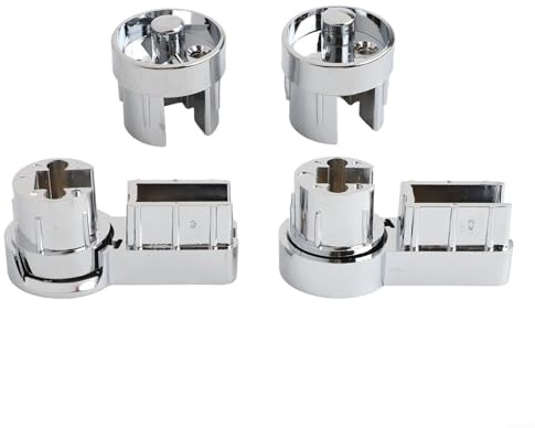 Shower Screen Bath Hinge Brackets Set with Chrome Plated ABS Material Designed for 6mm Glass Door Secure and Stable Fit Suitable for Bath or Shower Walls