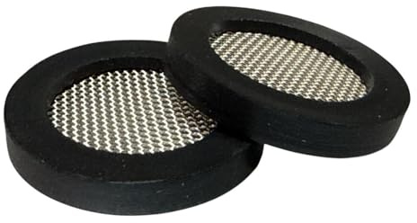 SISI UK Inlet Hose Filter Mesh Washers 3/4 Universal Tap Connector (24mm OD x 16mm ID x 3.7mm) Inlet Hose Filter for Washing Machines & Dishwashers Pack of 2