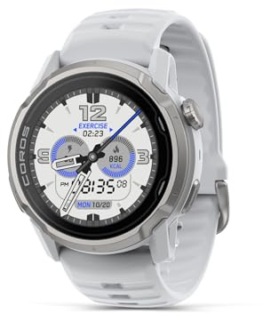 COROS Apex 4 (46mm) Reloj GPS con Pantalla Táctil MIP de 1.3, Mapas Globales con Navegación por Pasos, Batería de 41 Días, Voice Pins y Llamadas sin Manos, para Correr, Esquiar y Escalar (Blanco)