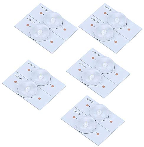 Qcwwy 20 Pezzi di Perline Lampada Smd Pannello in Fibra di Vetro Luci a Led 3v Ad Alta luminosità e Resistenti Ai Graffi per Applicazioni di Riparazione e Retroilluminazione di Tv Led Componenti