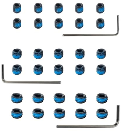 ohhunt 30 pcs Plug Screw Set Includes Both #6-48/#8-40 and #10-32 Screws for Plugging Extra Holes