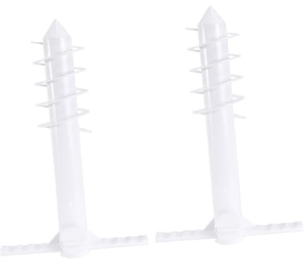 YOSADIER 2 pièces Support Parasol Plage Sable Abs Robuste Ancre à Vis Spiralée Compacte et Amovible Fixation Résistante Vent pour Parasols de Plage et Jardins