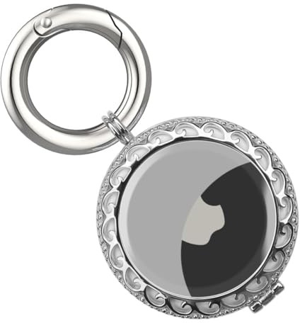 TOYZFRIENDY Custodia Protettiva Portachiavi in Lega Argento per Localizzatore, Copertura Antiurto e Antigraffio, Accessorio Affidabile per Chiavi, Borse e Valigie, Uso Quotidiano e Regalo