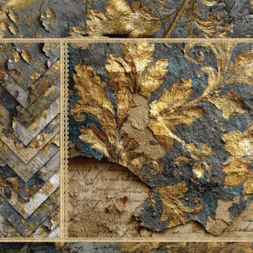 KAHZOR 12 piezas papel para scrapbook, papeles scrapbooking, papel de diseño natural y elegante, papel de manualidades con inspiración natural para scrapbooking y origami, 15,2x15,2 cm