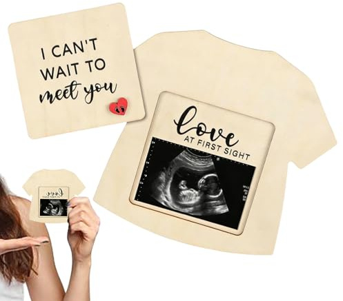 Schwangerschafts-Enthüllung Holz Ultraschallbild Erinnerungsstück | Schwangerschaftsankündigung für Oma für Gender Reveal, Wohnzimmer, Zuhause, Geburtstag, Feiertag