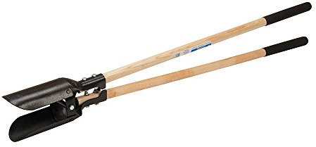 Loops 1500mm Heavy Duty Post Hole Digger –Fence/Decking/Gate Square Posts– Hardened Steel Spade – Postcrete Soil/Earth Stake Deep Digging