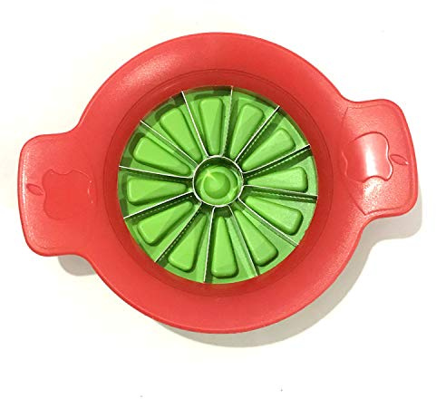 Apple Cutter Slicer with 12 Ultra Sharp Stainless Steel Blades and Ergonomic Plastic Handle Apple Pear Slicer Corer Cutter Wedger Divider