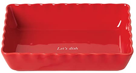 Kate Spade New York Make It Pop Rectangle Baking Dish, one size, Red