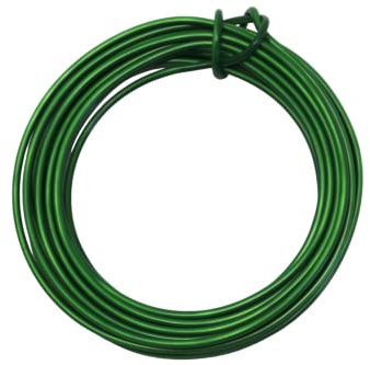 fiXte Plastic Coated Garden Wire Coil Cut to Length Plants Shrubs Soft Twist Tie Cord 1mm, 2mm, 3mm Thickness (3mm x 5m)