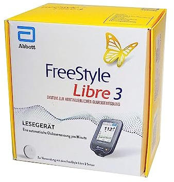 FreeStyle Libre 3 Diabetes Lesegerät mmol/L Blutzucker Messgerät Reader Becopa Gutschein new, weiß