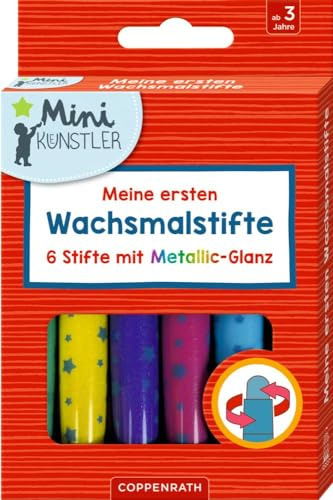 Meine ersten Wachsmalstifte: 6 Stifte mit Metallic-Glanz (Mini-Künstler)