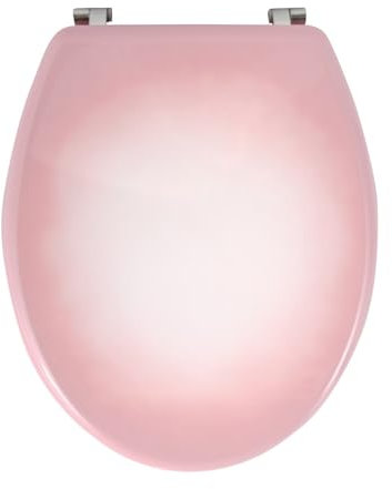 MSV Abattant WC Rose MDF - Charniènres INOX