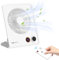 VEMONT Mini Tischventilator, USB Ventilator,5000mAh Akku-Ventilator,180°Kippbarer tragbarer Ventilator mit Fernbedienung, stufenlose Geschwindigkeit, starker Wind, leise hängende Ventilatoren-Schwarz
