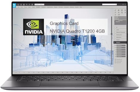 Dell Precision 5560 Workstation portatile, NVIDIA Quadro T1200, display FHD da 15,6 pollici, Intel i7-1185G7, 16 GB di RAM, SSD da 512 GB, tastiera americana, Win 11 Pro (ricondizionato)