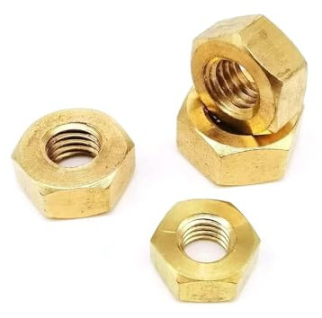 Dado esagonale in ottone massiccio e rame M1.6 - M8 alto(25pcs M4)