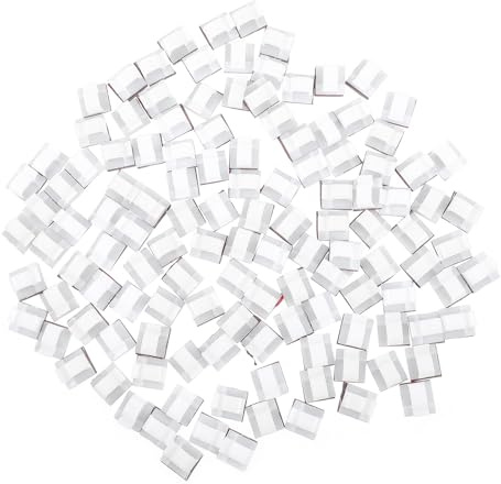 DOITOOL 120 Clips Adhesivos para Cables de Color Organizador de Cables Compacto y Resistente Sujetacables Autoadhesivos para Hogar Oficina y Automóvil