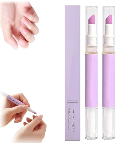 IWIDYA 2 Unidades 2 en 1 lápiz de aceite para cutículas, cuidado de las uñas, cuidado para reparar uñas secas y dañadas.