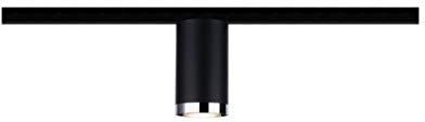 Paulmann 96918 Tube URail Individual spot GU10 max. 10W dimmable 230V Black matt, Chrome Rail System – Choose Any lamp