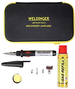 WELDINGER Lötfreund micro Gaslötkolben in Softbox mit 6-teiligem Zubehörset