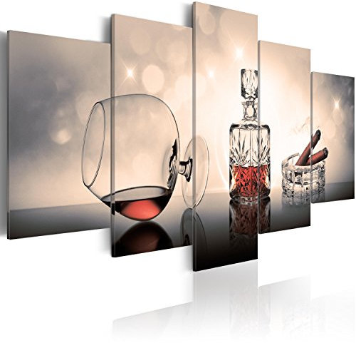 B&D XXL - Akustikbild 200x100 cm Bilder mit Akustikschaumstoff Hochleistungsschallabsorber Schallschutz Leinwandbild XXL 5 tlg Wandbild i-A-0110-b-p